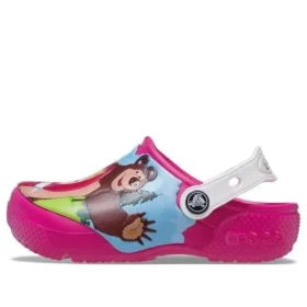 Zuecos Fun Lab con parche de «Masha y el Oso» «Rosa Caramelo»