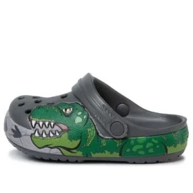 Zuecos Fun Lab Dino Band Lights «Gris verdoso»