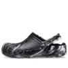 Zuecos marmolados con forro Baya «Black Silver»