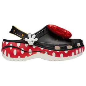 Zuecos Platform Clog clásicos Crocs x Minnie Mouse «Negro, rojo y blanco»