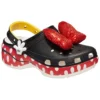 Zuecos Platform Clog clásicos Crocs x Minnie Mouse «Negro, rojo y blanco»