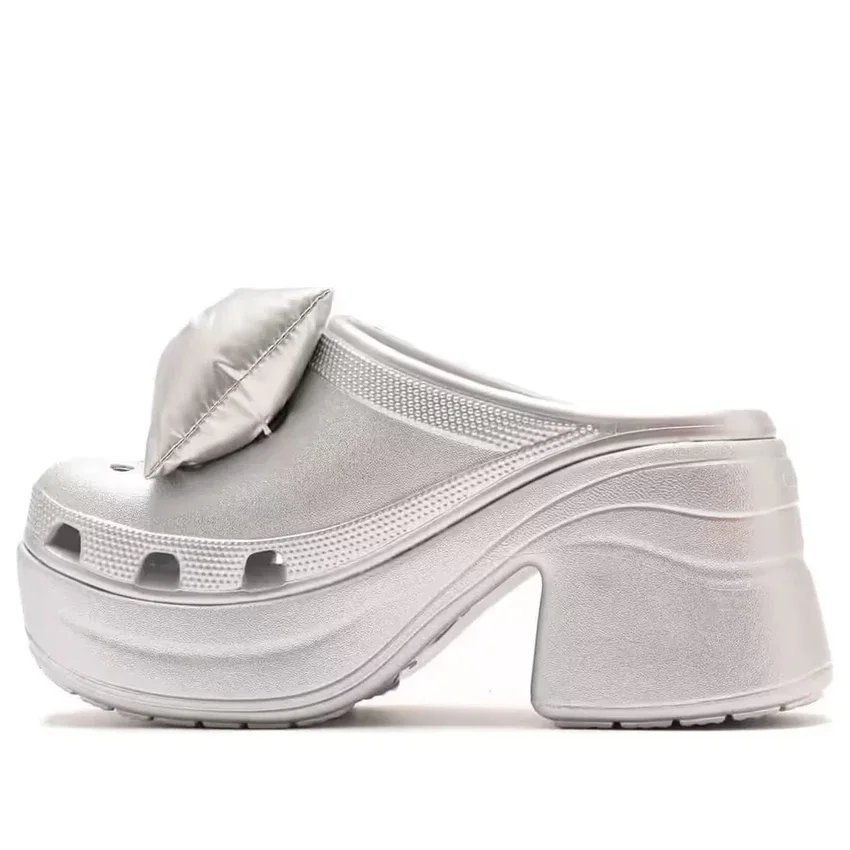 Zuecos Siren Metallic Bow «Silver» Zuecos Siren Metallic Bow «Silver»